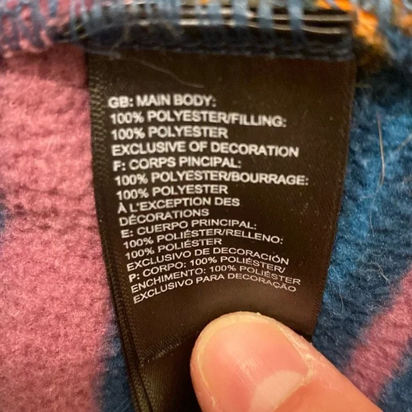 North Face Carbondale Fleece 1/4 Snap Button Jacket Men’s Medium Aztec Monterey - Picture 7 of 7